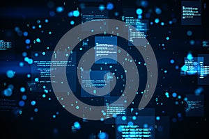Creative binary coding background. Software programming code.