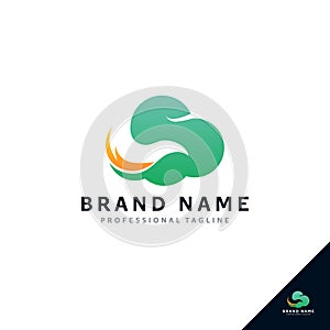 Creative bird cloud technology business vector Design Illustration Logo template