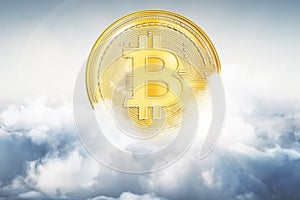 Creative bitcoin background