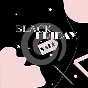 Creative Black friday sale banner layout design. Illustration. Abstract vector black friday sale layout background. For art templa