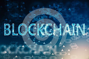 Creative blockchain background