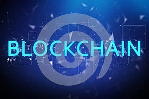 Creative blockchain background