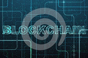 Creative blockchain background