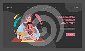 Creative bonding concept. Vector illustration