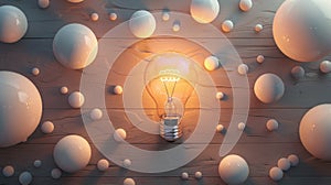 Creative Brain Idea Illustration