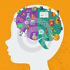 Creative brain Idea.