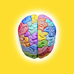Arcoíris creativo cerebro psicología 