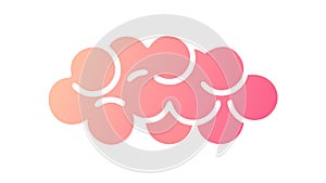 Creative Brainstorm Cloud Icon Vector Illustration, vector design Generative AI