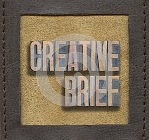 Creative brief framed