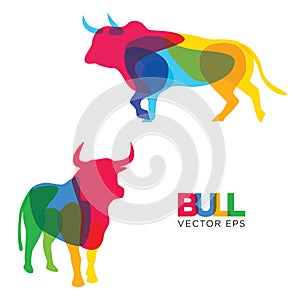 Creative Bull Animal Design, Vector eps 10