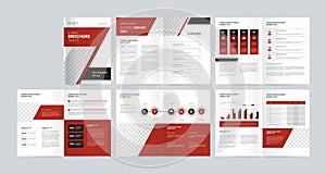 Creative business brochure layout design template with cover page for company profile, annual report, brochures, flyers, presentat