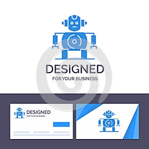 Creative Business Card and Logo template Cnc, Robotics, Technology Vector Illustration