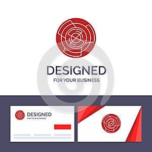 Creative Business Card and Logo template Complexity, Business, Challenge, Concept, Labyrinth, Logic, Maze Vector Illustration