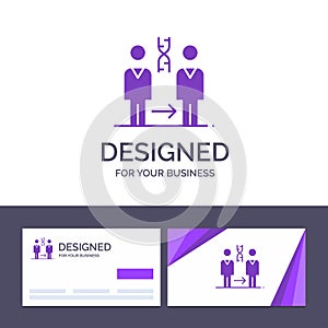 Creative Business Card and Logo template Dna, Cloning, Patient, Hospital, Health Vector Illustration photo