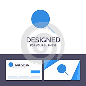 Creative Business Card and Logo template Instagram, Search, Sets Vector Illustration
