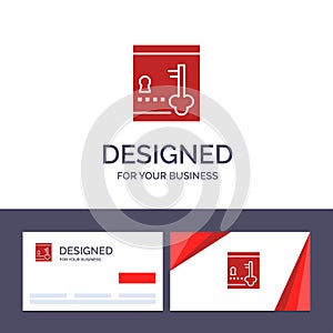 Creative Business Card and Logo template Safe, Locker, Lock, Key Vector Illustration