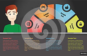 Creative Business Infographic design - Vector