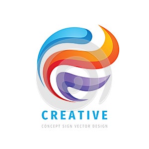 Creative business logo design. Abstract concept positive icon sign. Power energy corporate identity logo. Dynamic development