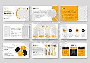 Creative business PowerPoint presentation slides template design. Use for modern keynote presentation background, brochure design