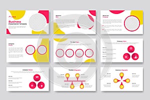 Creative business PowerPoint presentation slides template design. Use for modern keynote presentation, brochure design