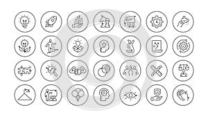 Icons for Creative business solutions.