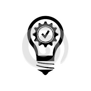 Creative business solutions black icon