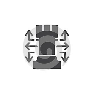 Creative business strategy vector icon