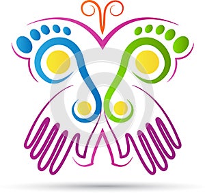 Creative butterfly logo