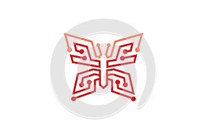 Creative Butterfly Technology Logo