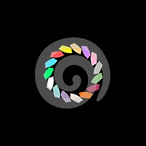 Creative ccolorful circle vector logo