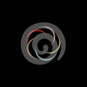 Creative ccolorful circle vector logo