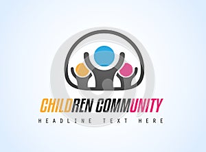 Creative Children Community Logo design for brand identity, comp