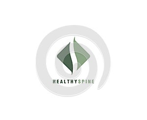 Creative Chiropractic spine Concept Logo Design Template. Orthopedic and osteoporosis vector logo sign.
