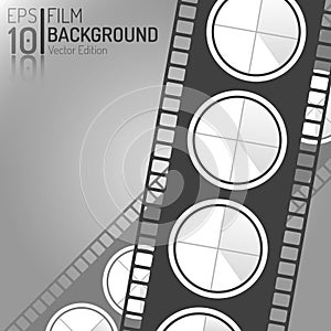 Creative Cinema Background Design. Vector Elements. Minimal Isolated Film Illustration. EPS10