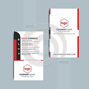 Vector Business cards and Modern Creative and Clean template.