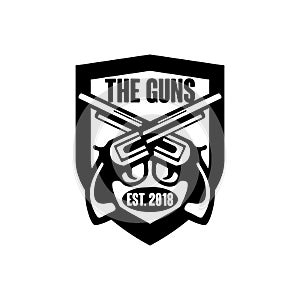 Creative Gun logo Design Vector Art Logo