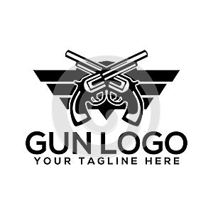 Creative Gun logo Design Vector Art Logo