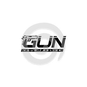 Creative Gun logo Design Vector Art Logo