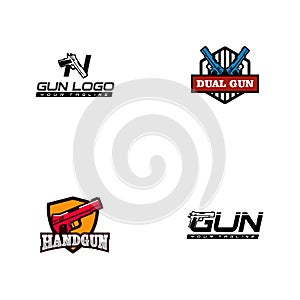 Creative Gun logo Design Vector Art Logo