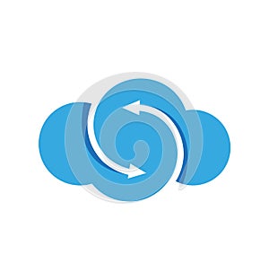 Creative Cloud Arrows Logo Vector Symbol Icon