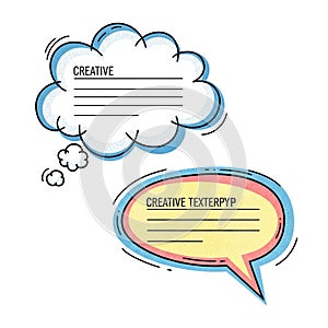 Creative Cloud and Speech Bubbles for Text and Ideas