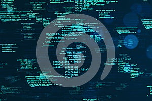 Creative coding html language on wallpaper. Web developer and programming concept