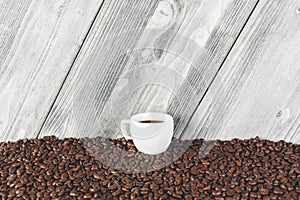 Creative coffee cup wallpaper