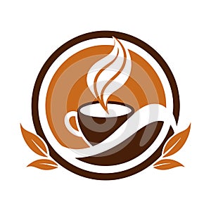 Creative Coffee logo vector art illustration
