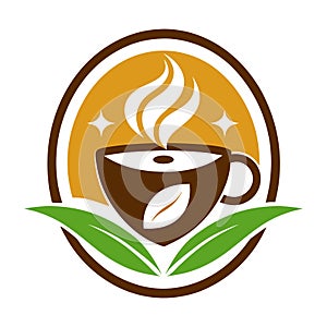 Creative Coffee logo vector art illustration