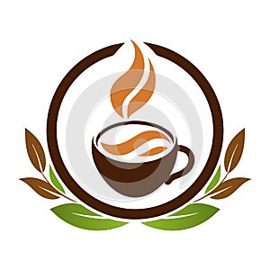 Creative Coffee logo vector art illustration