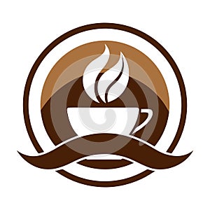 Creative Coffee logo vector art illustration