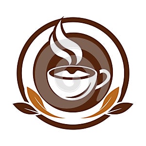 Creative Coffee logo vector art illustration