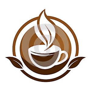 Creative Coffee logo vector art illustration