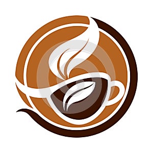 Creative Coffee logo vector art illustration